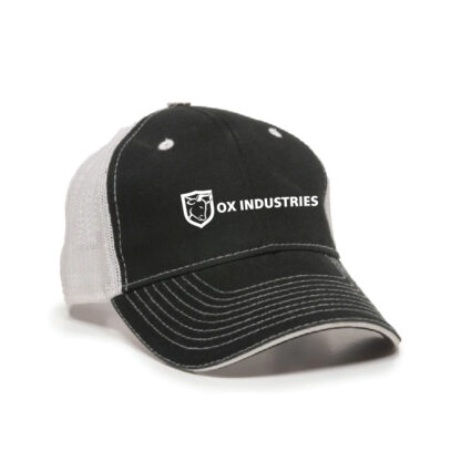 Black/White Ox Industries Trucker hat